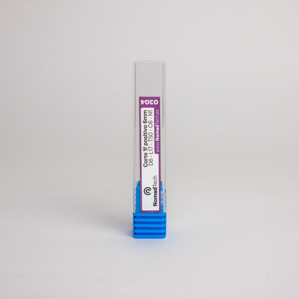 Fresa de corte 1f positivo para aluminio/PVC 6 mm