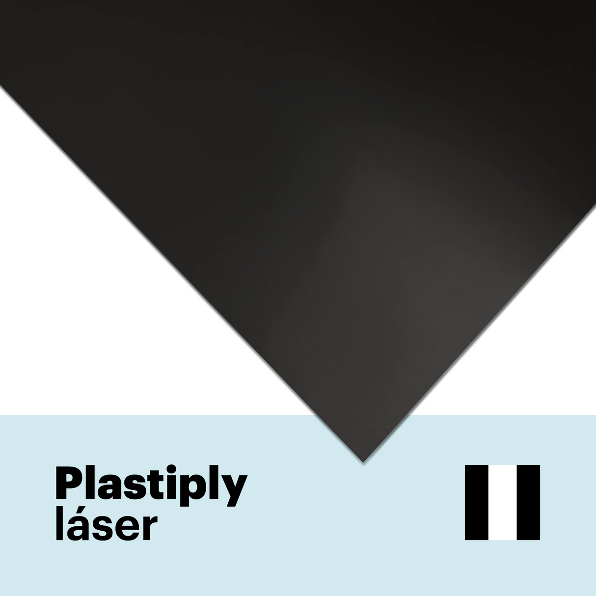 Matte adhesive two-layer laser vinyl 0.2 mm