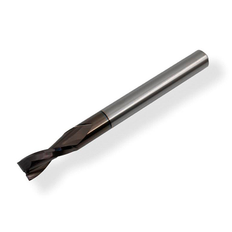 AluTec EVO: carbide milling cutter 6 mm Ø, shank 6 mm x cutting length 14 mm, 2 flutes, positive helix