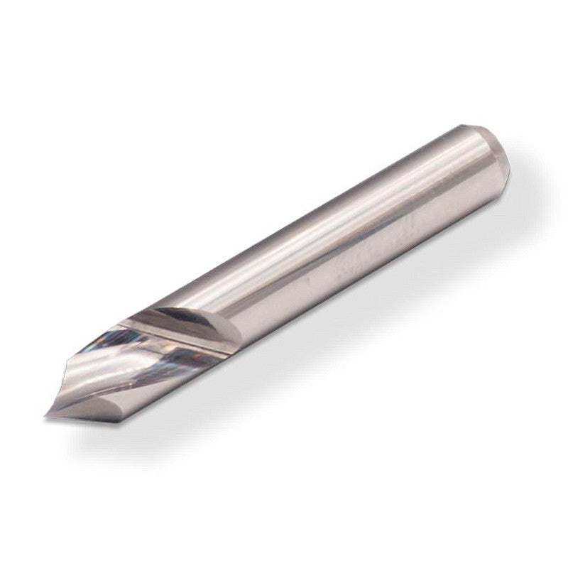HELIX Graver: 0.2mm Ø carbide engraving cutter, 6mm shank x 40mm length, 1 flute, 90° angle