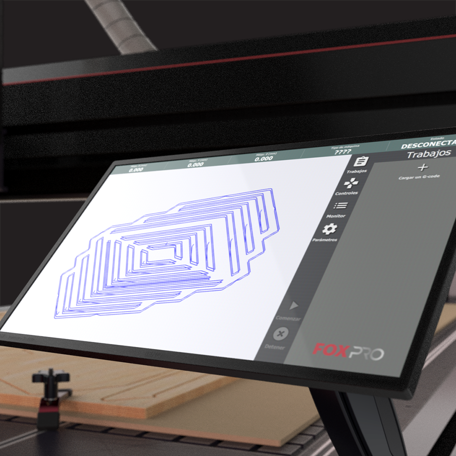 Fox PRO - Fresadora CNC profesional, Modelo Trifásico.