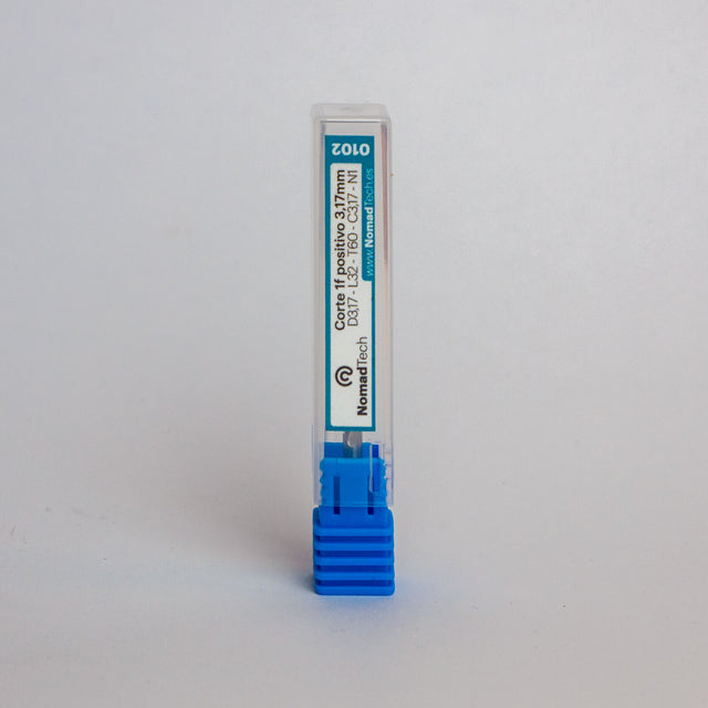 Fresa de corte 1f positivo genérica 3,17 mm