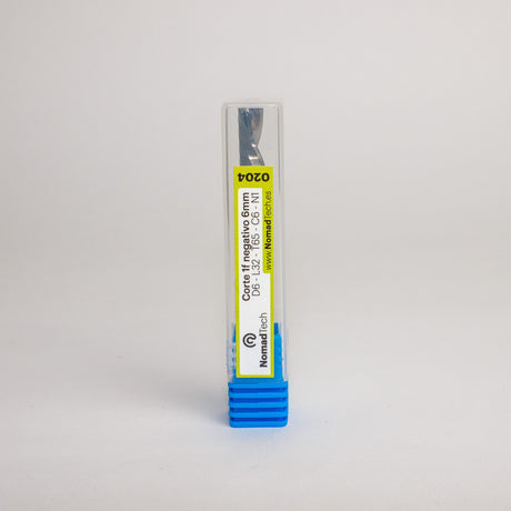 Fresa de corte 1f negativo genérica 6 mm