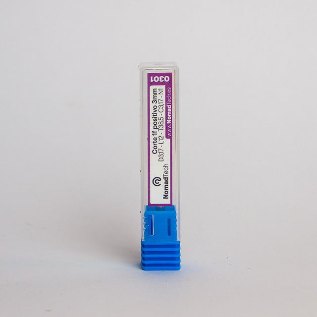 Fresa de corte 1f positivo para aluminio/PVC 3 mm