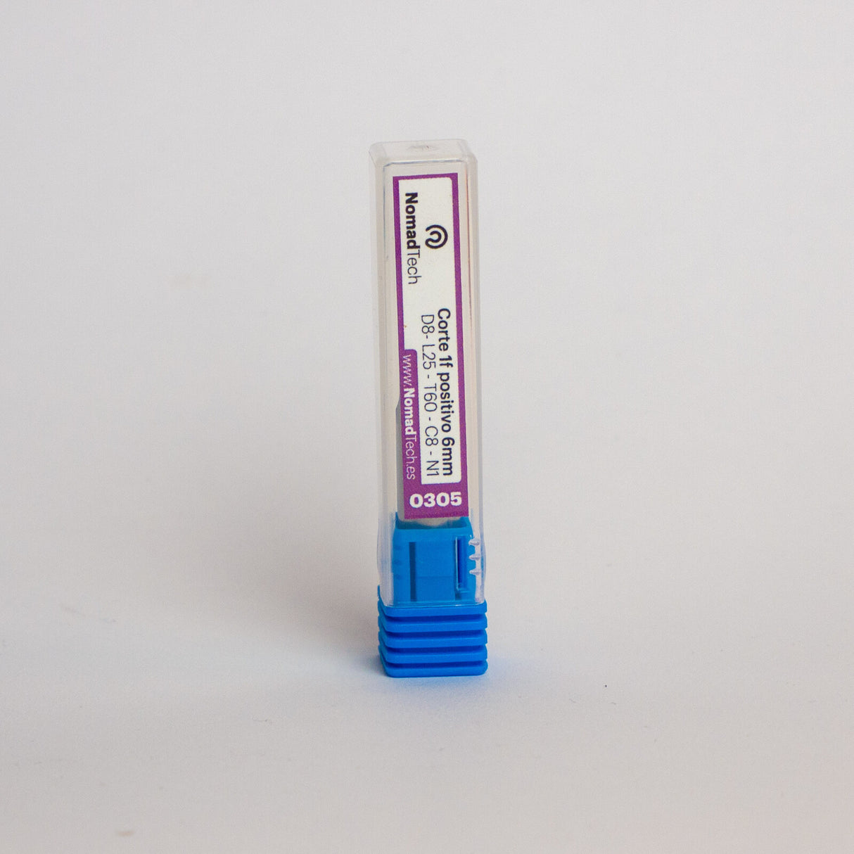 Fresa de corte 1f positivo para aluminio/PVC 8 mm