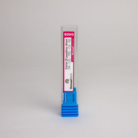 Fresa de corte 2f positivo genérica 4 mm