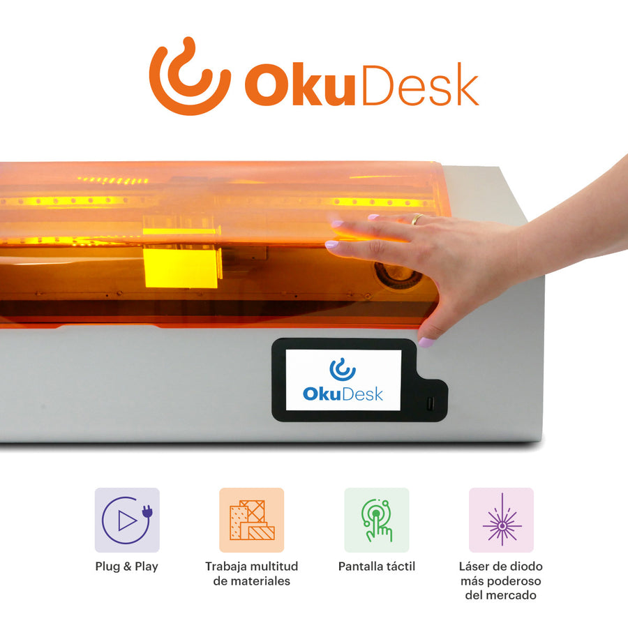 Oku Desk — grabadora láser de diodo de escritorio
