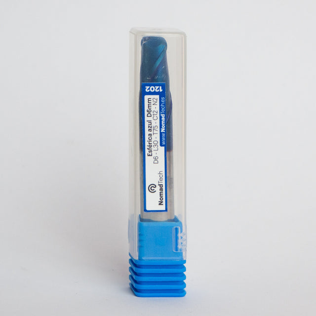 Blue Ball-Nose Milling Cutter R 6 mm