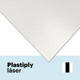 Matte adhesive two-layer laser vinyl 0.2 mm