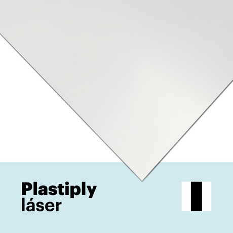 Vinilo láser adhesivo bicapa mate de 0,2 mm