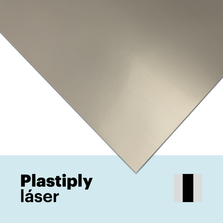 Vinilo láser adhesivo bicapa brillo de 0,2 mm