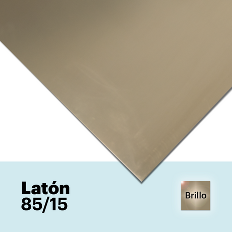 Latón 85/15 brillante de 0,5 mm
