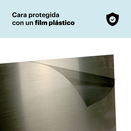 Latón plata satinado de 0,6 mm