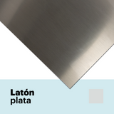 Satin silver-tone brass 0.6 mm