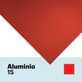 Aluminium 15 mat 1 mm
