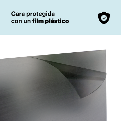 Lámina plástica láser bicapa metalizada de 0,6 mm y 1,5 mm