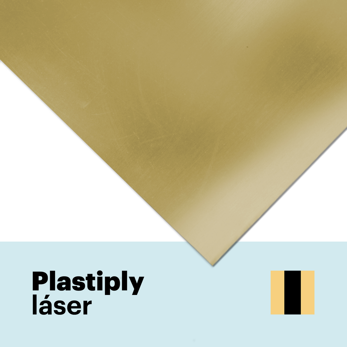 Two-layer metallized laser plastic sheet 0.6 mm and 1.5 mm