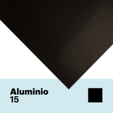 Aluminio 15 brillo de 1,5 mm