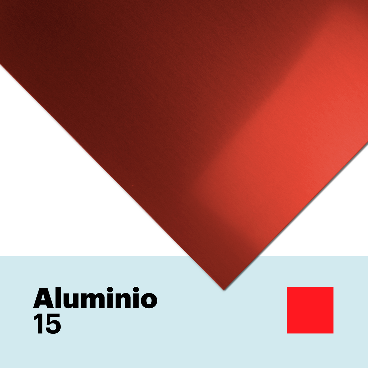 Aluminio 15 brillo de 1,5 mm