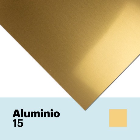 Aluminio 15 brillo de 1 mm
