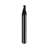 ALU Endurance Downcut CC : fraise carbure 2 mm Ø, queue 3 mm x longueur de coupe 3 mm, 1 dent, hélice négative