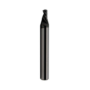 ALU Endurance Downcut CC : fraise carbure 2 mm Ø, queue 3 mm x longueur de coupe 3 mm, 1 dent, hélice négative