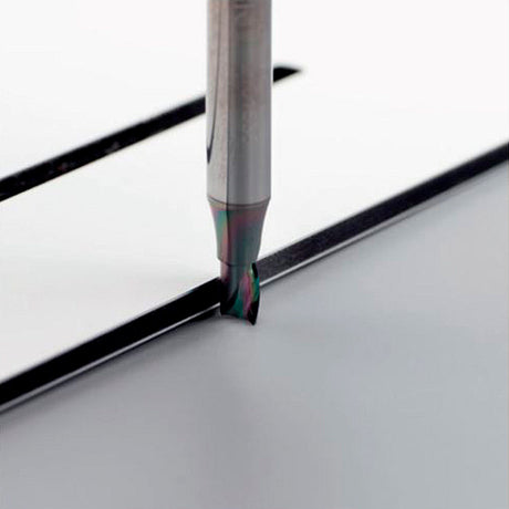 ALU Endurance LDC: coated carbide milling cutter 4 mm Ø, 4 mm shank x 6 mm cutting length, 1 flute, positive helix