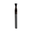 AluTec EVO: fresa de carburo 6 mm Ø, mango 6 mm x longitud de corte 14 mm, 2 f, hélice positiva