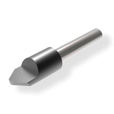 ALU Folder: carbide milling cutter 3 mm Ø, shank 6 mm x cutting length 3.5 mm, 1 flute, 90° angle, slotting and folding