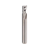 Gloss-Cut : fraise carbure 2 mm Ø, queue 3 mm x longueur de coupe 5 mm, 1 dent, hélice positive micropolie