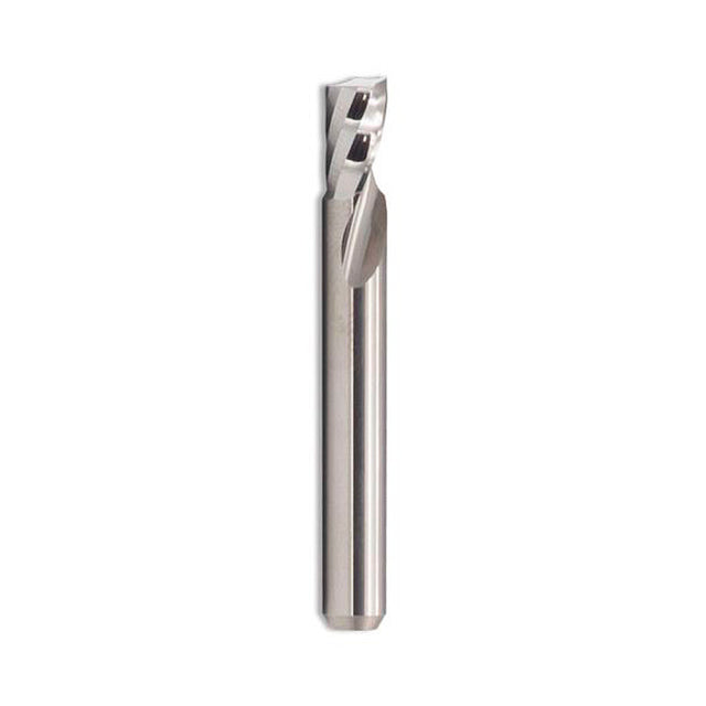 Gloss-Cut : fraise carbure 2 mm Ø, queue 3 mm x longueur de coupe 5 mm, 1 dent, hélice positive micropolie