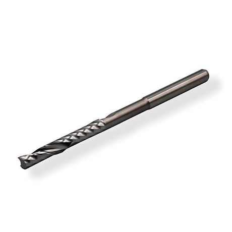 Multix PRO XL : fraise carbure Ø 3 mm, queue 3 mm x longueur de coupe 22 mm, 1 dent, hélice positive, pour graveurs