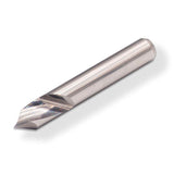 HELIX Graver: carbide milling cutter 0.5 mm Ø, shank 8 mm x cutting length 12 mm, 1 flute, 90° angle, engraving and folding
