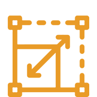 Tailles disponibles (zone de travail)