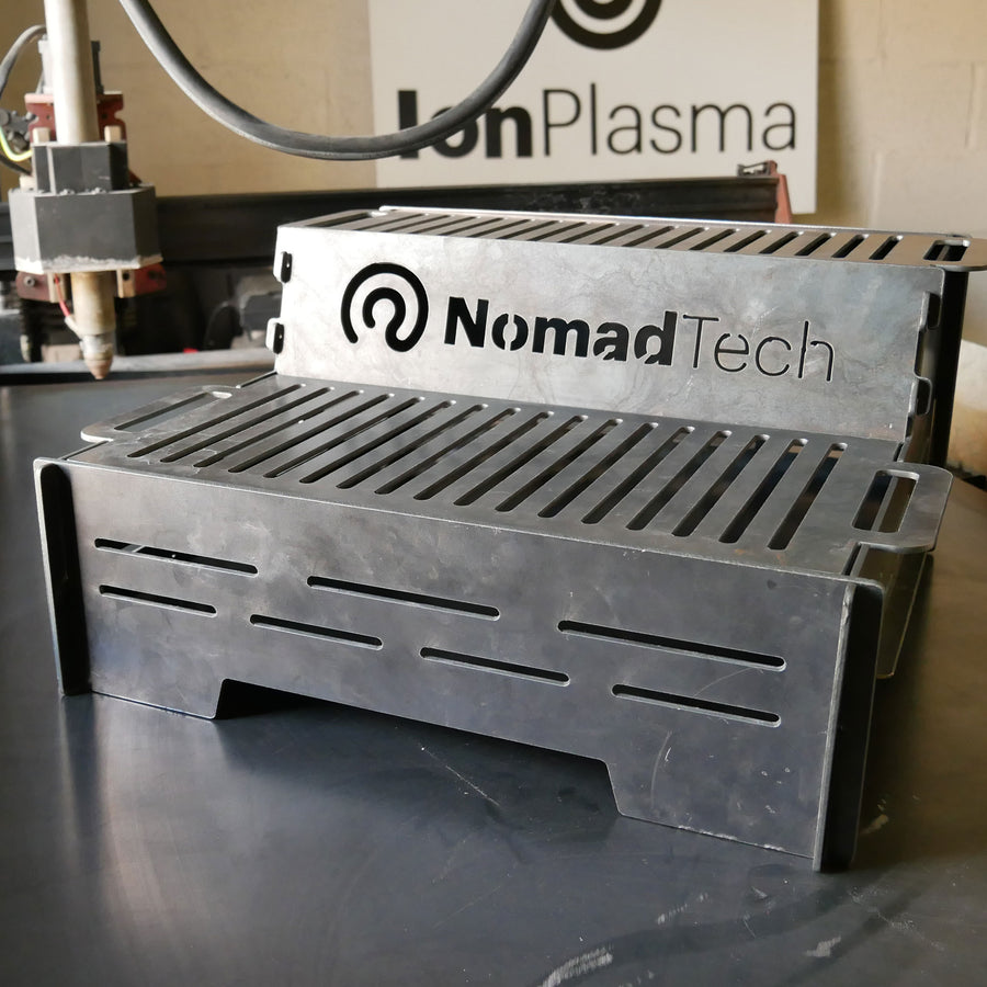 Barbacoa de acero cortada con IonPlasma — NomadTech