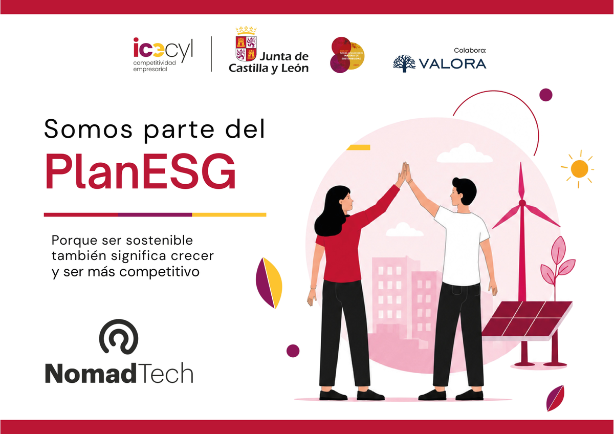 Cartel del Plan ESG, proyecto cofinanciado
