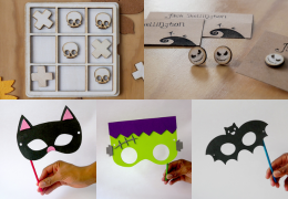 Halloween laser cutting and engraving projects created with OKU Desk