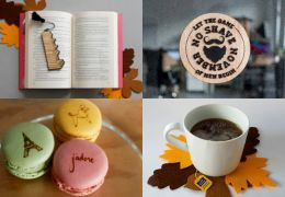 Laser cutting and engraving DIY with an autumnal touch an Autumn touch