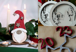 Time to decorate! Laser cutting and engraving Christmas projects with OKU Desk