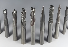 What types of end mills can we use in the Red Fox CNC milling machine series?
